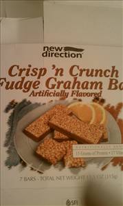 New Direction Crisp 'n Crunch Fudge Graham Bar