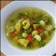 Vegetarische Gemüsesuppe (mit Wasser zubereitet)