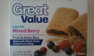 Great Value Low Fat Fruit & Grain Bar - Mixed Berry