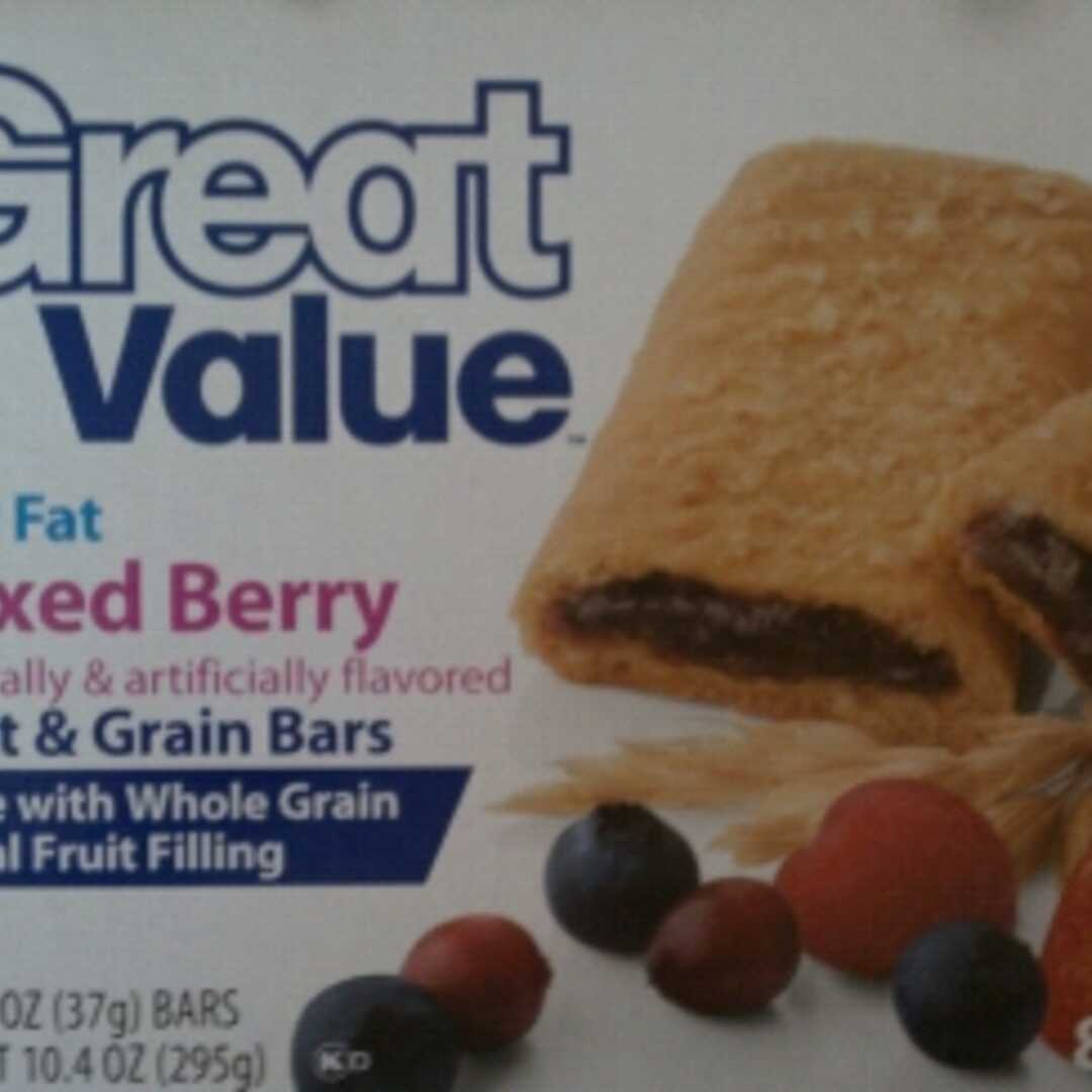 Great Value Low Fat Fruit & Grain Bar - Mixed Berry