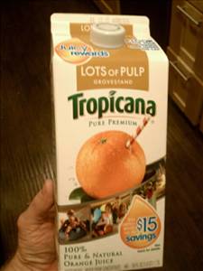 Tropicana Pure Premium 100% Orange Juice (Lots of Pulp)