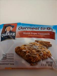Quaker Oatmeal to Go Bar - Brown Sugar Cinnamon (60g)