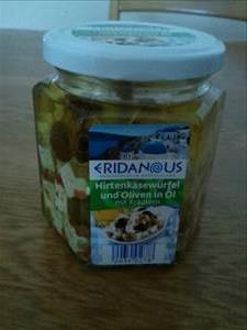 Eridanous Hirtenkäsewürfel und Oliven in Öl mit Kräutern