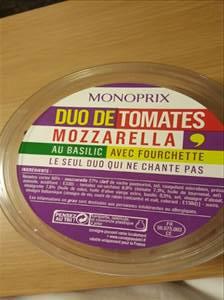 Monoprix Duo de Tomates Mozzarella au Basilic