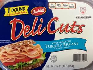 Carl Buddig Deli Cuts Oven-Roasted Turkey Breast & White Turkey