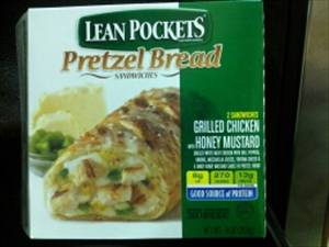 Lean Pockets Pretzel Bread Sandwiches - Grilled Chicken with Honey Mustard