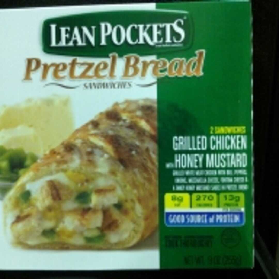 Lean Pockets Pretzel Bread Sandwiches - Grilled Chicken with Honey Mustard