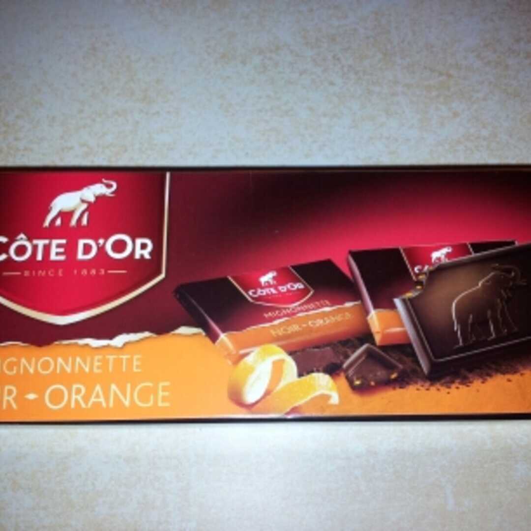 Chocolat noir orange mignonnettes COTE D'OR