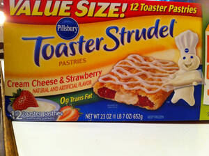 Pillsbury Toaster Strudel - Cream Cheese & Strawberry