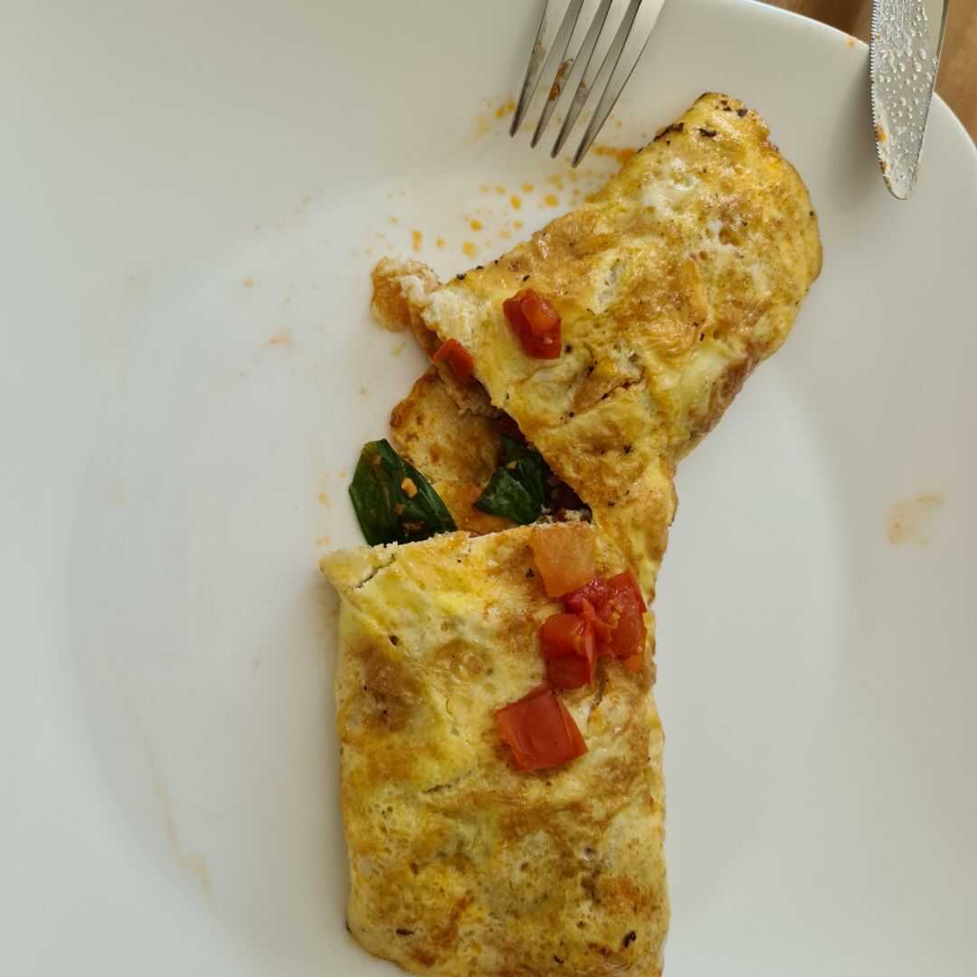 Egg Omelette or Scrambled Egg (Fat Added in Cooking)