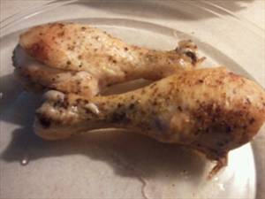 Chicken Leg Meat and Skin (Broilers or Fryers, Roasted, Cooked)