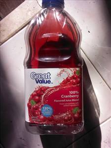 Great Value 100% Cranberry Juice