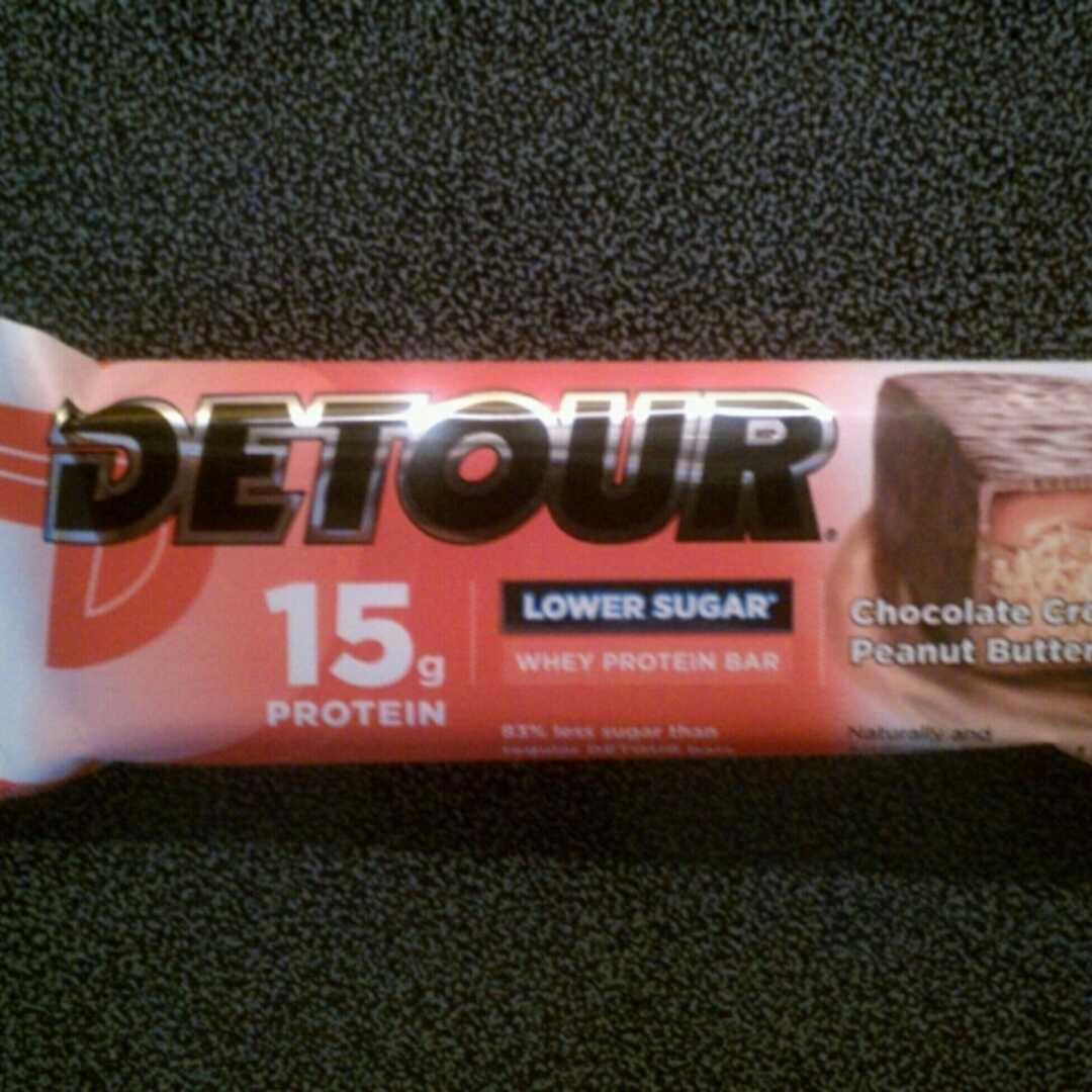 Detour Lower Sugar Whey Protein Bar - Chocolate Creamy Peanut Butter