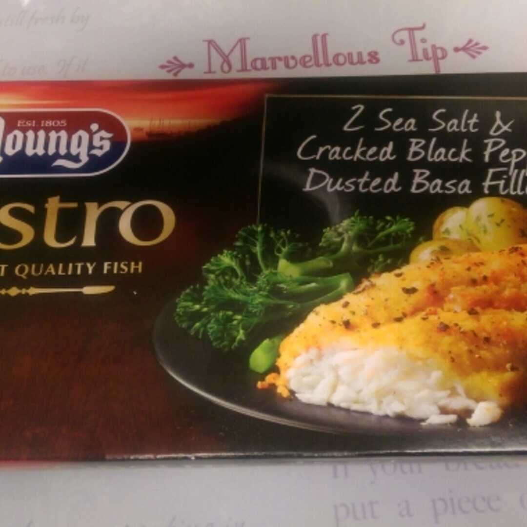 Young's Gastro Sea Salt & Cracked Black Pepper Dusted Basa Fillets