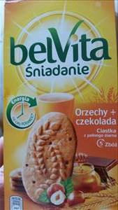 Belvita Ciastka Orzechy + Czekolada