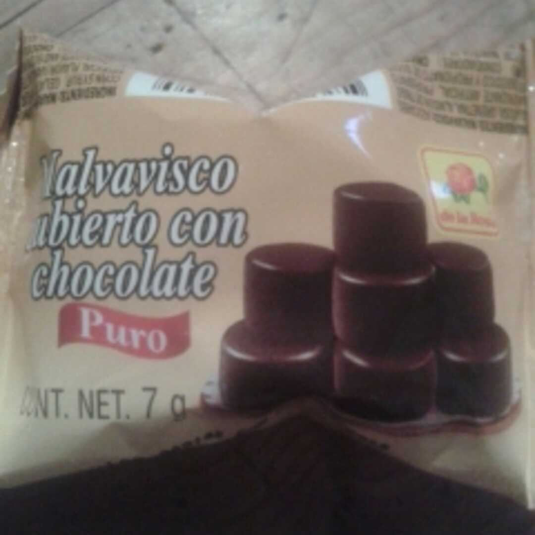 Dulces de la Rosa Malvavisco Cubierto con Chocolate
