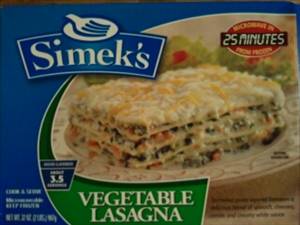 Simek's Vegetable Lasagna