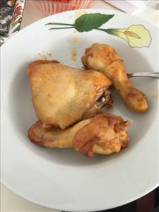Hühnerflügel (ohne Haut gegessen)