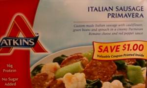 Atkins Italian Sausage Primavera