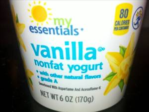 My Essentials Nonfat Vanilla Yogurt