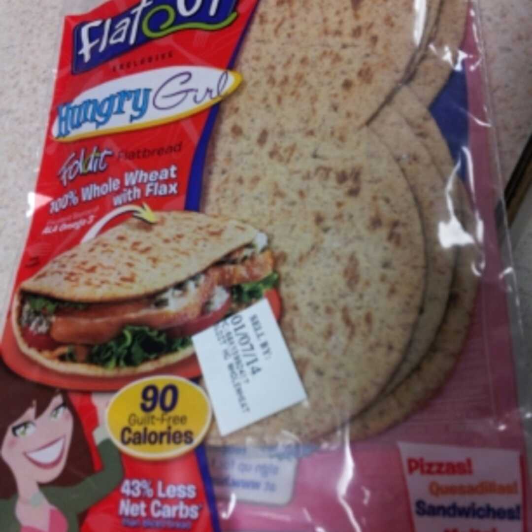 Flatout Hungry Girl 100% Whole Wheat with Flax Flatbread