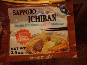 Sapporo Ichiban Japanese Style with Beef Flavor Noodles