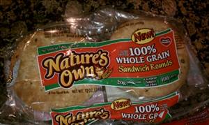 Nature's Own 100% Whole Wheat Sandwich Rounds