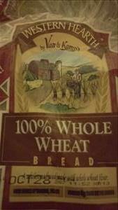 Van de Kamp's Western Hearth Whole Wheat Bread
