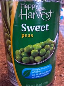 Calories in Cooked Green Peas (Canned) and Nutrition Facts