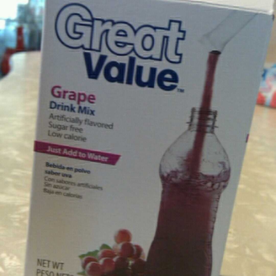 Great Value Sugar Free Grape Drink Mix Sticks