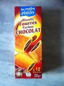 Les Malins Plaisirs Biscuits Fourrés Parfum Chocolat