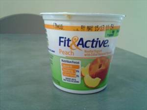 Fit & Active Peach Nonfat Yogurt