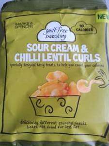 Marks & Spencer Count on Us Sour Cream & Chilli Lentil Curls
