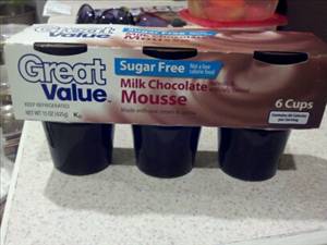 Great Value Sugar Free Milk Chocolate Mousse