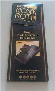 Moser Roth Finest Dark Chocolate 85%