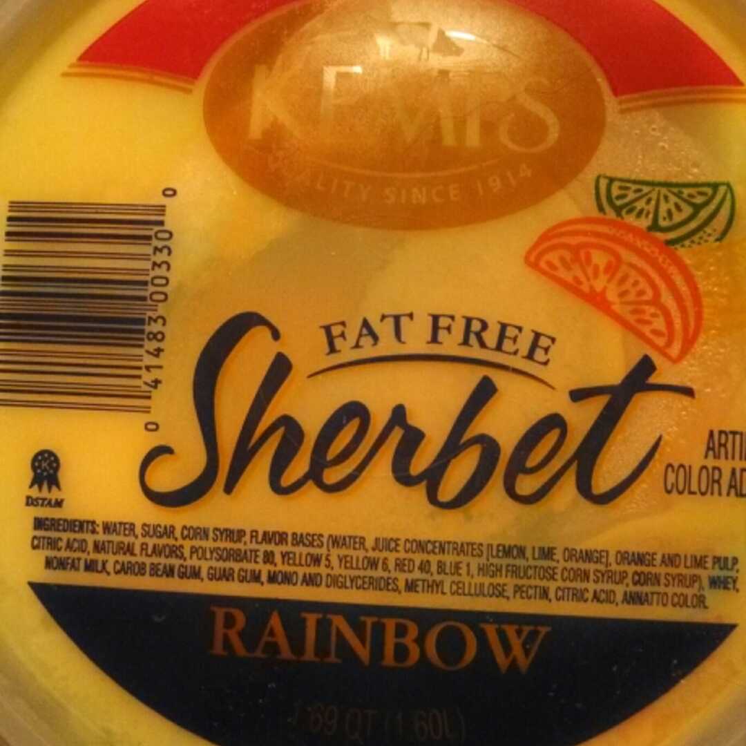 Kemps Fat Free Rainbow Sherbet