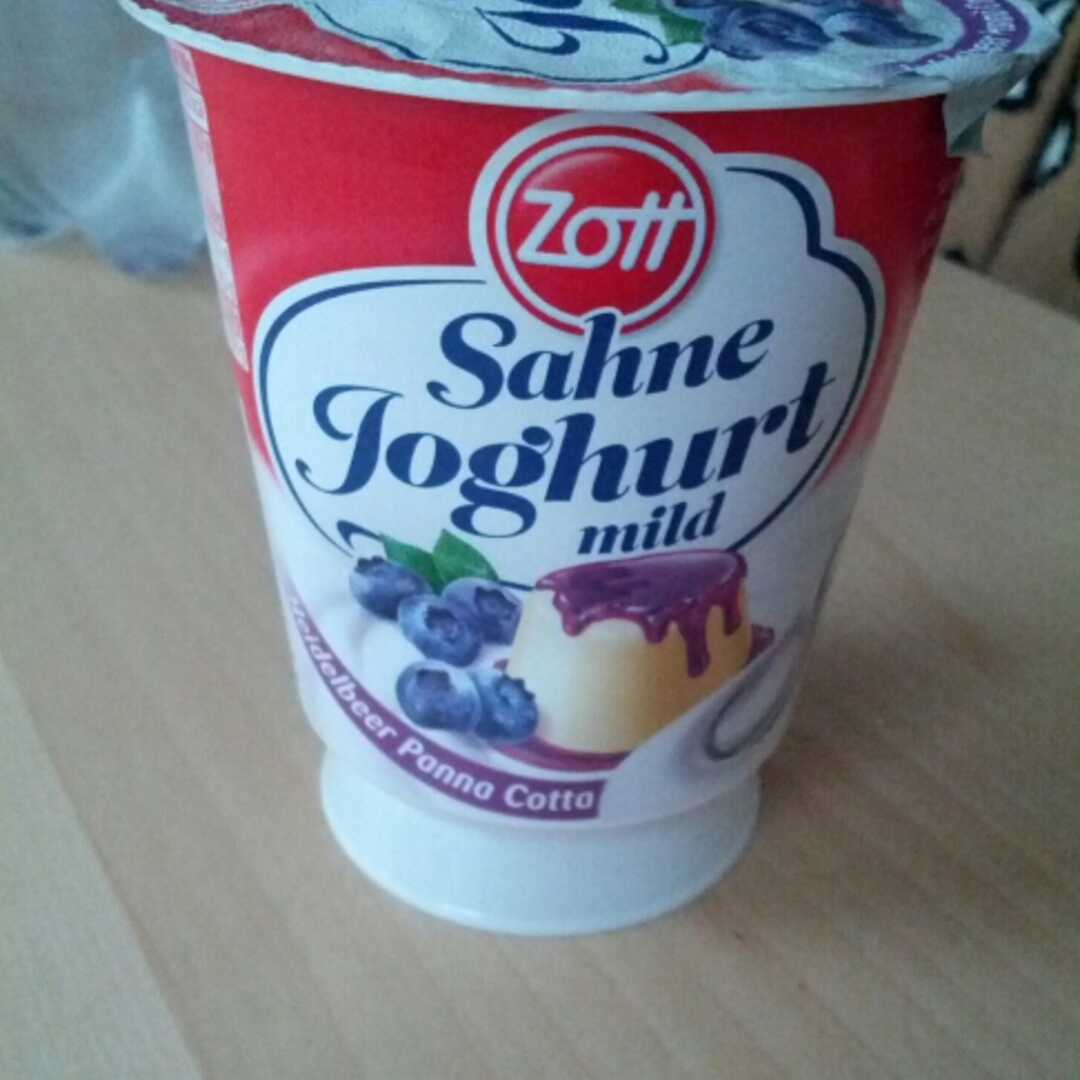 Zott Sahne Joghurt Heidelbeer Panna Cotta