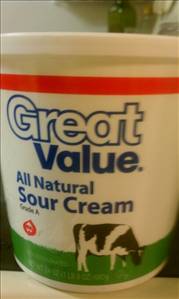 Great Value All Natural Sour Cream