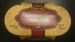 Trader Joe's Mediterranean Hummus Snack Pack with Pita Chips