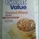Great Value Toasted Wheat Cereal