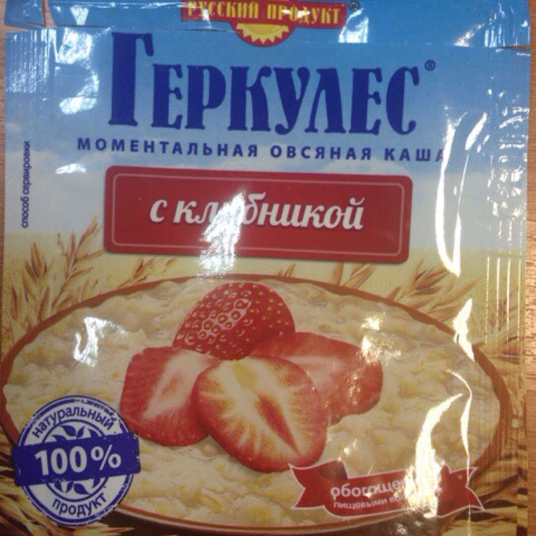 Русский продукт Геркулес Моментальная Овсяная Каша с Клубникой