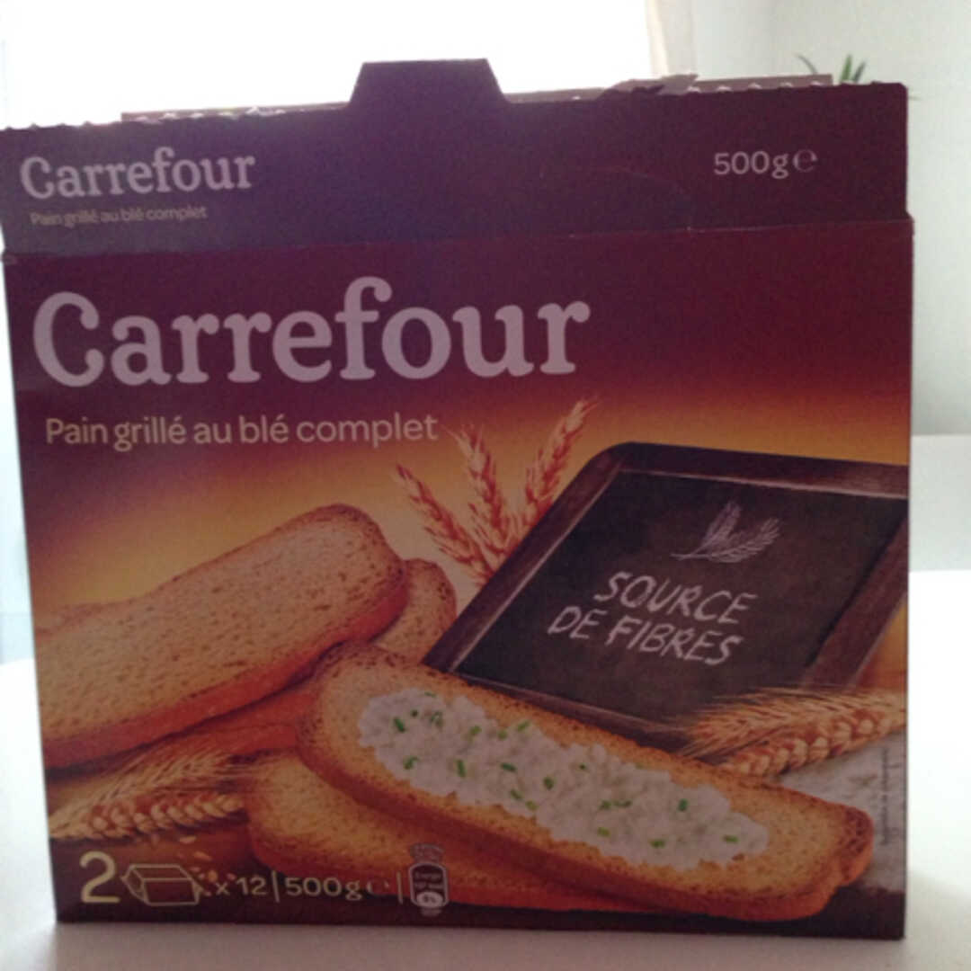 Carrefour Pain Grillé au Blé Complet