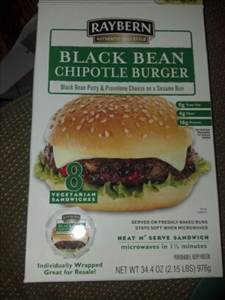 Raybern Black Bean Chipotle Burger