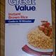 Great Value Instant Brown Rice