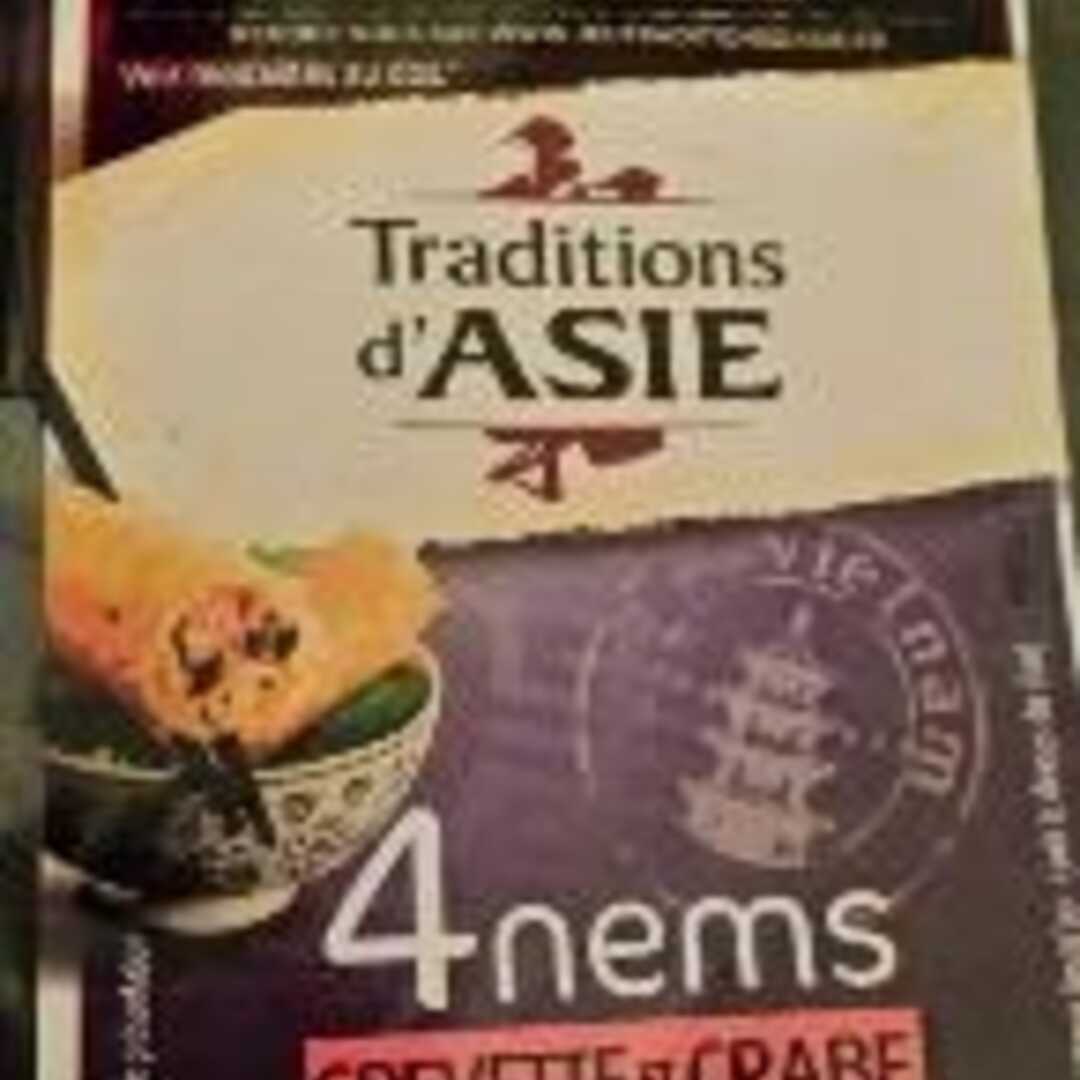 Traditions d'Asie Nems Crevette et Crabe
