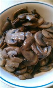 Cooked Mushrooms (Fat Added in Cooking)
