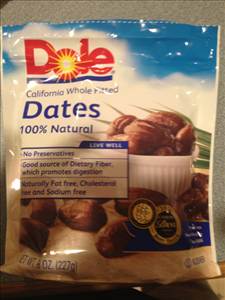 Dole California Whole Pitted Dates