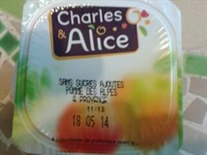 Charles & Alice Compote Pommes sans Sucres Ajoutés