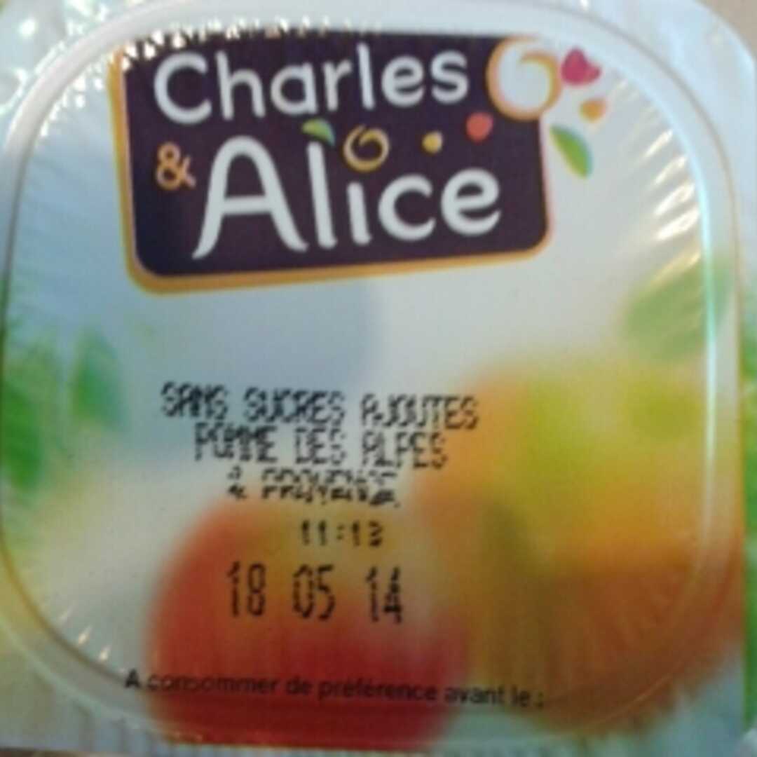 Charles & Alice Compote Pommes sans Sucres Ajoutés