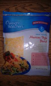 Weight Watchers Reduced Fat Mexican Style Shredded Cheese